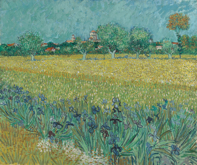 El Campo de trigo con iris - Vincent van Gogh