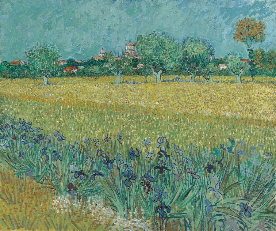 El Campo de trigo con iris - Vincent van Gogh