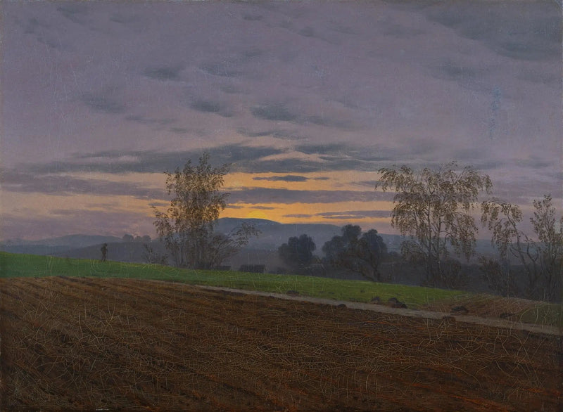 Campo labrado - Caspar David Friedrich