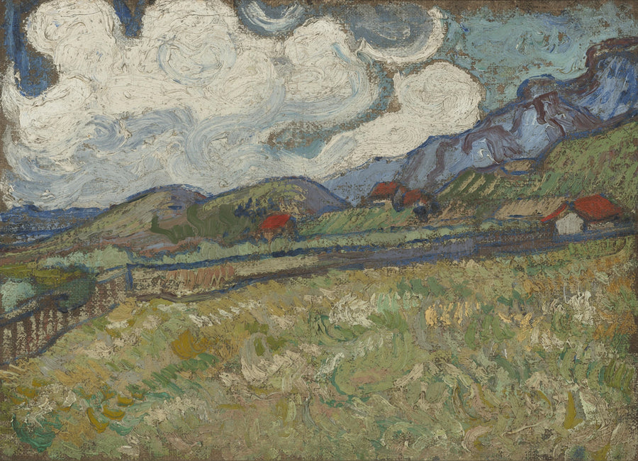 El campo de trigo detrás del hospital Saint-Paul, Saint-Rémy - Vincent van Gogh