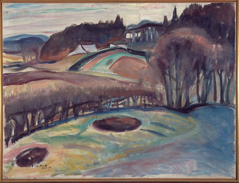 Campos en primavera - Edvard Munch
