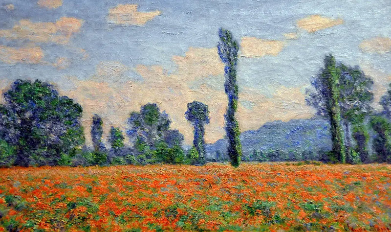 Campos de amapolas en Giverny - Claude Monet