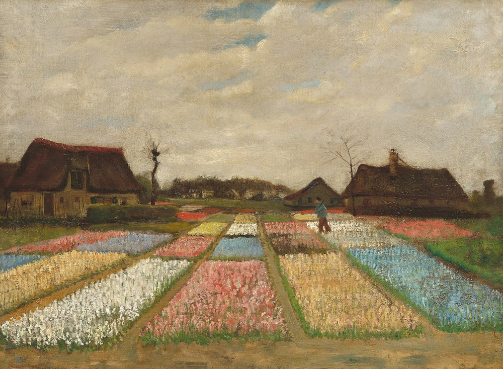 Champs de fleurs en Hollande - Vincent van Gogh image 1 copie peinte à la main à l’huile