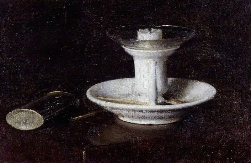 Candelabro blanco - Henri Fantin-Latour