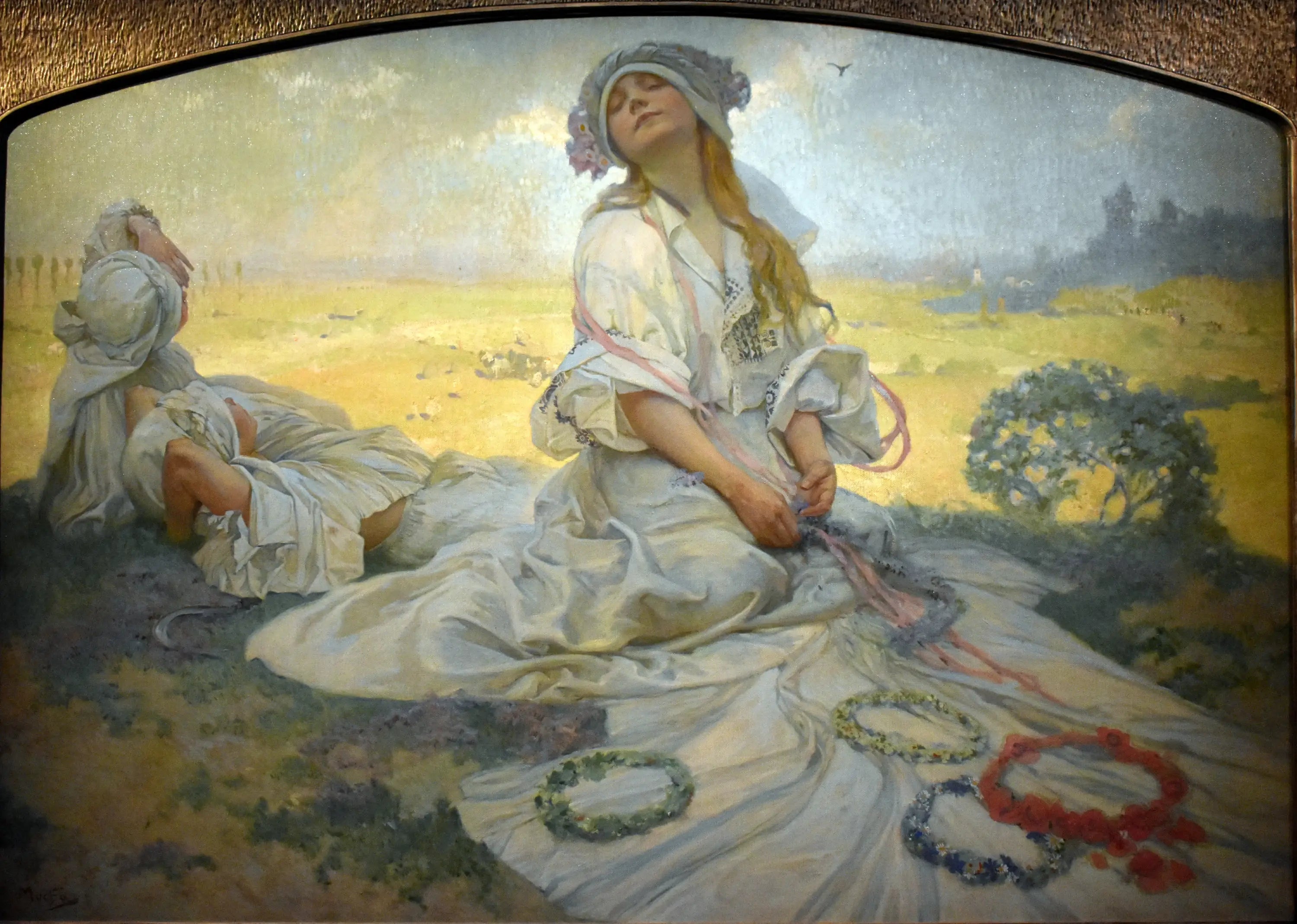 Chant de Bohème - Alphonse Mucha image 1 copie de tableau peinte à la main