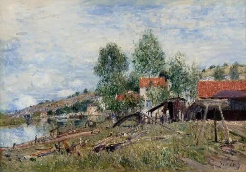 Astillero de Saint-Mammès - Alfred Sisley