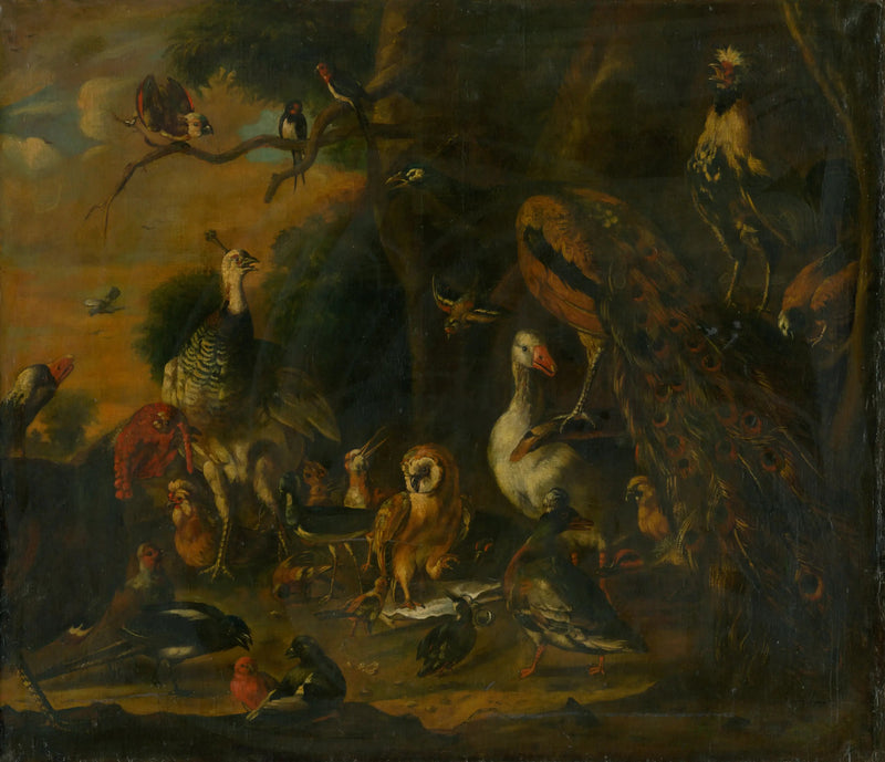 Cada pájaro canta como si tuviera un pico - Melchior de Hondecoeter
