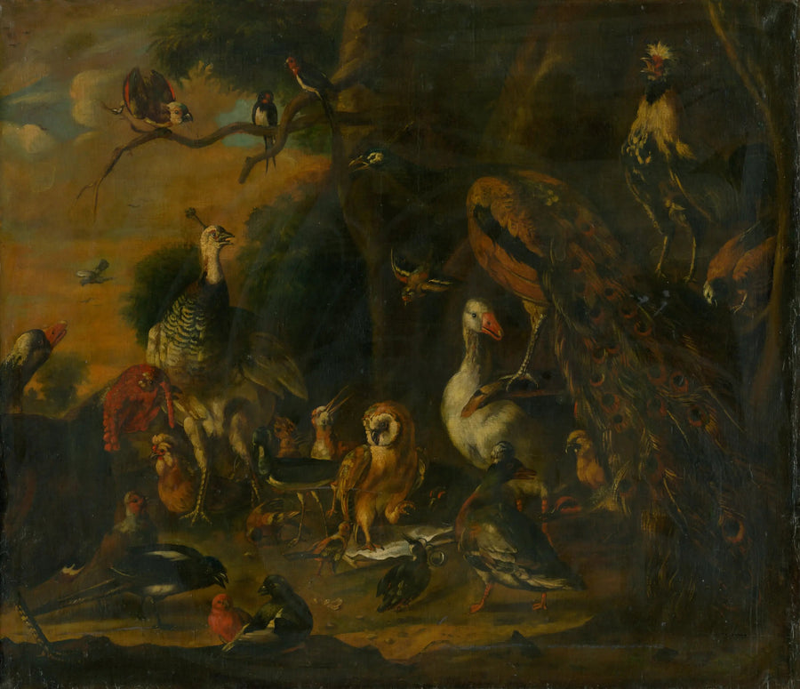 Cada pájaro canta como si tuviera un pico - Melchior de Hondecoeter