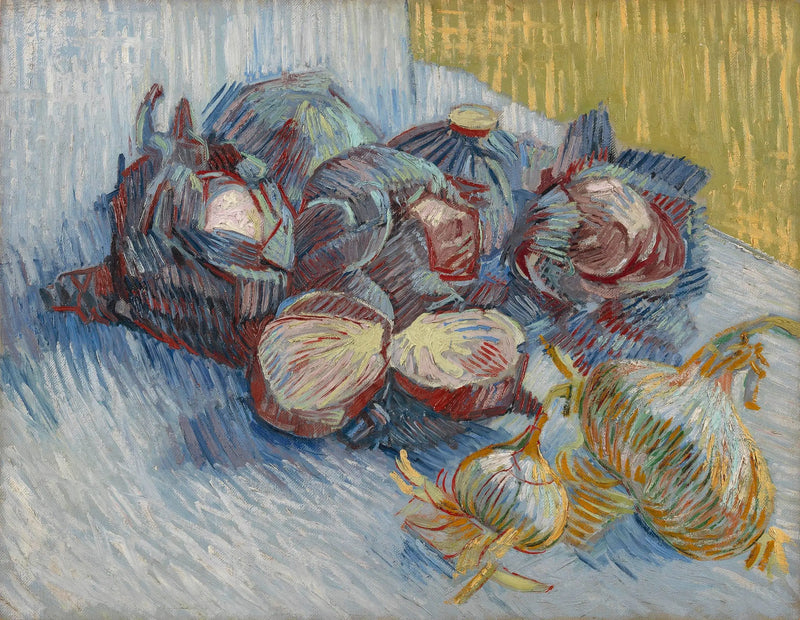 Carbones rojos y ajo - Vincent van Gogh
