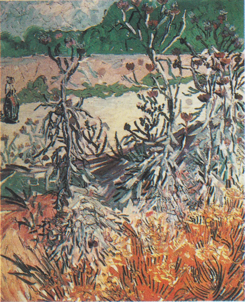 Chardons - Vincent van Gogh image 1 reproduction artisanale de tableau