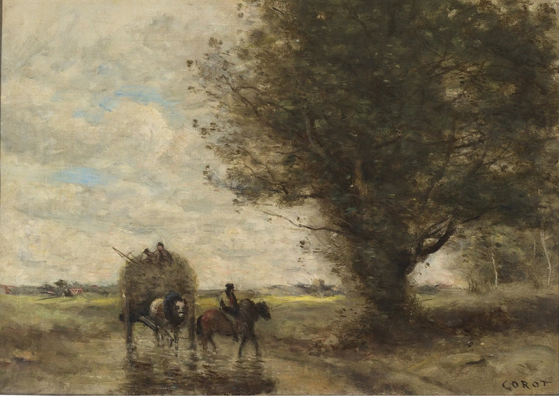 Carro de heno - Jean-Baptiste Camille Corot