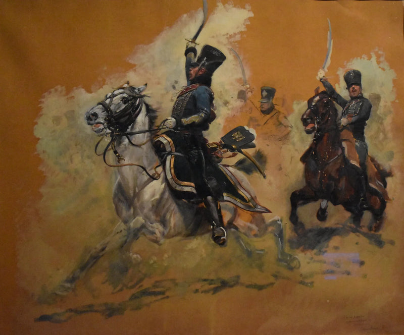 Cargado de húsares del Primer Imperio - Édouard Detaille