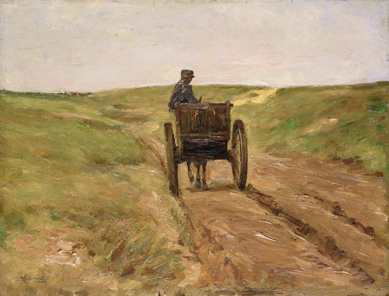 Carro en Katwijk - Max Liebermann