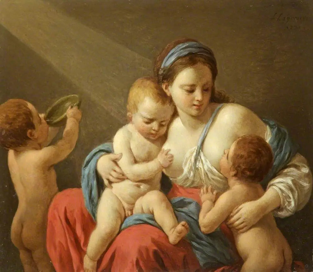 Charité - Louis Jean François Lagrenée image 1 reproduction réalisée par Alpha Reproduction