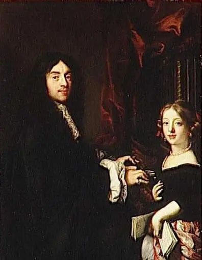 Charles Couperin y la hija del pintor - Claude Lefèbvre