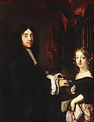 Charles Couperin y la hija del pintor - Claude Lefèbvre