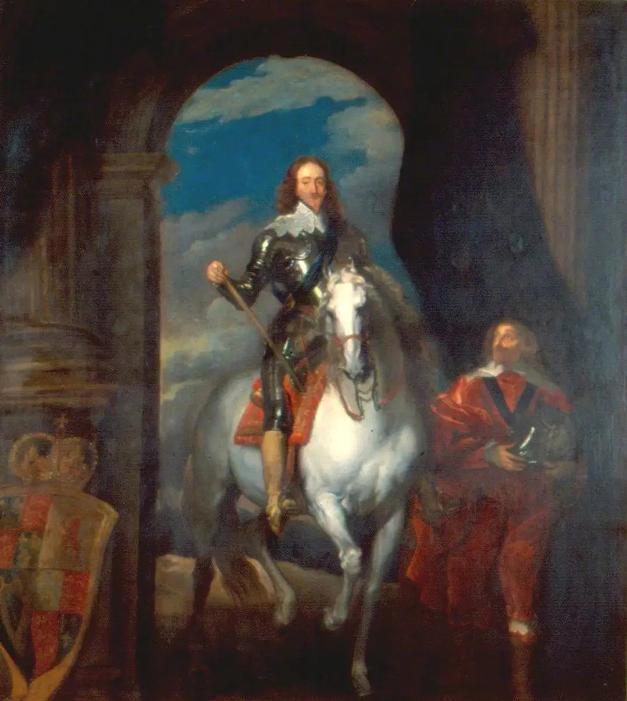 Carlos I (1600-1649), a caballo - Antoine van Dyck