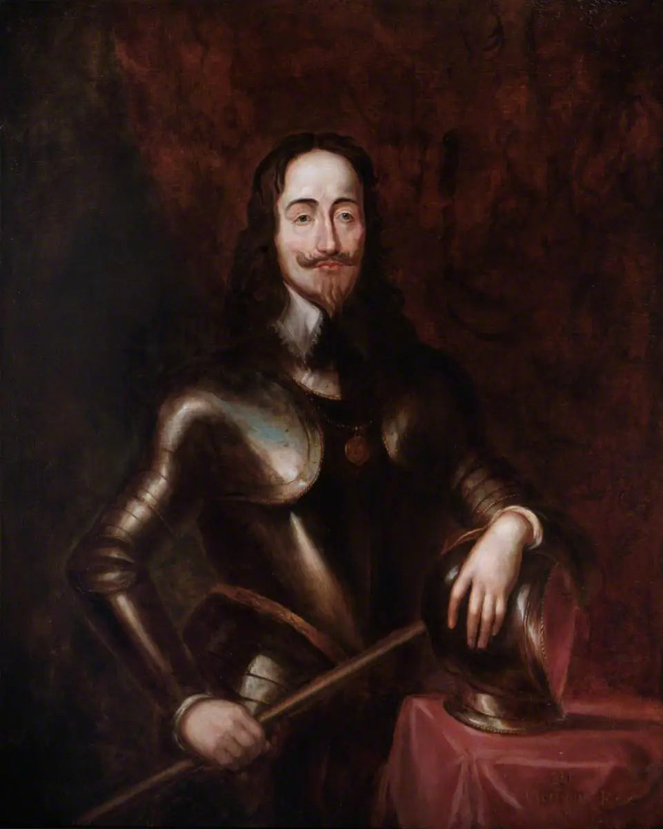 Charles Ier (1600-1649), en armure - Antoine van Dyck image 1 copie de tableau peinte à la main