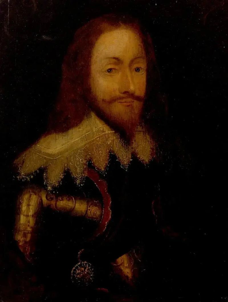 Carlos I (1600-1649), en armadura y llevando la Orden de la Escocia - Antoine van Dyck