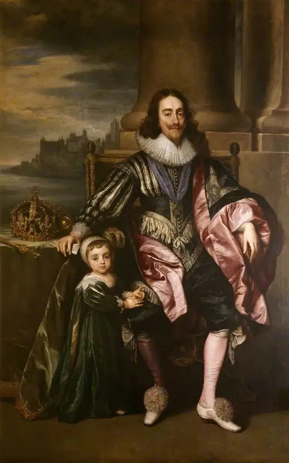 Carlos I (1600-1649) y el príncipe Carlos (1630-1685) - Antoine van Dyck