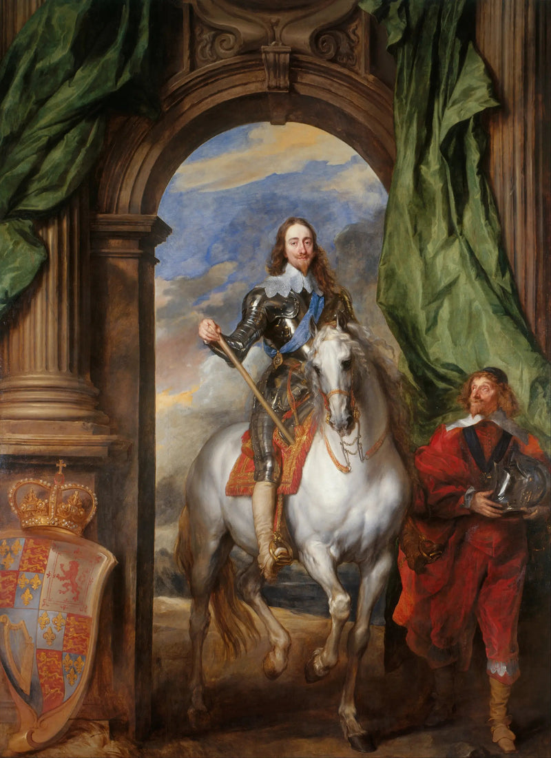 Carlos I a caballo con el señor de Saint Antoine - Antoine van Dyck