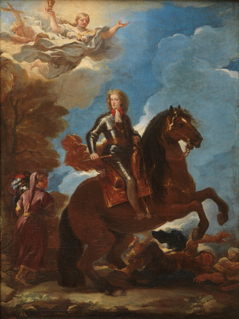 Carlos II, rey de España, a caballo - Luca Giordano