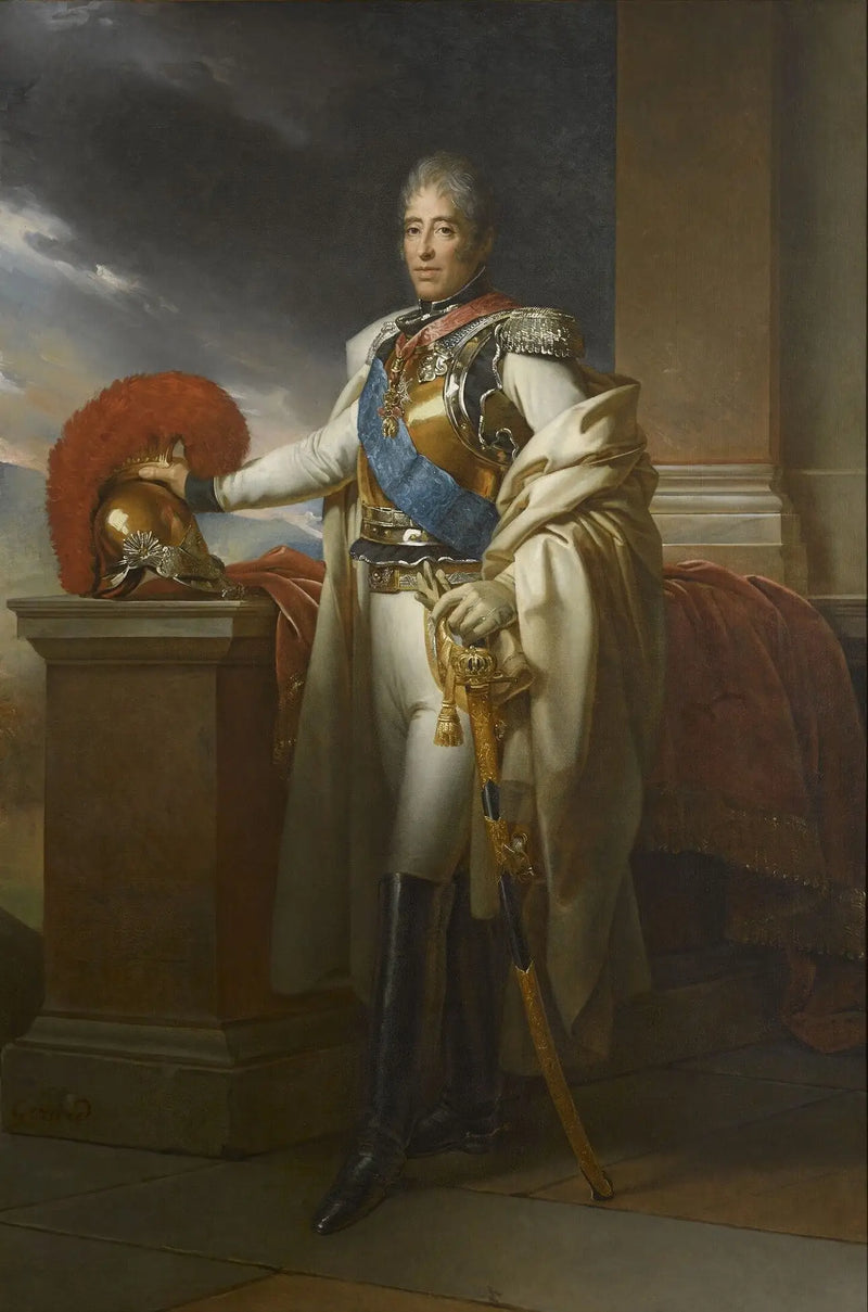 Charles-Philippe de Francia (1757-1836), conde de Artois, en uniforme de coronel general de los Carabineros, alrededor de 1815 - François Gérard