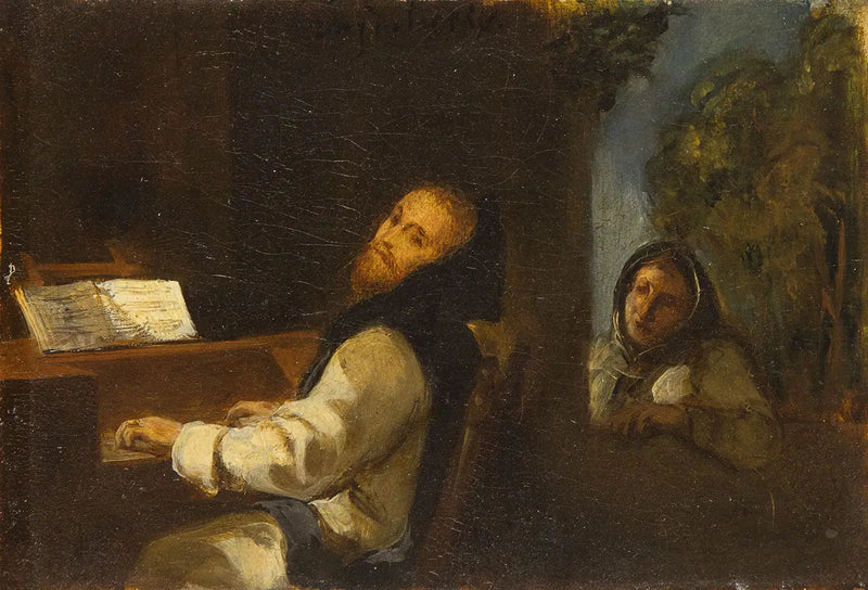 Carlos V en el monasterio de Yuste - Eugène Delacroix