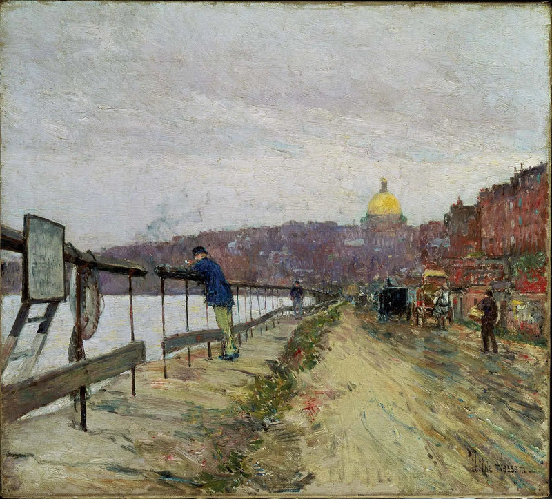 Charles River y Beacon Hill - Childe Hassam