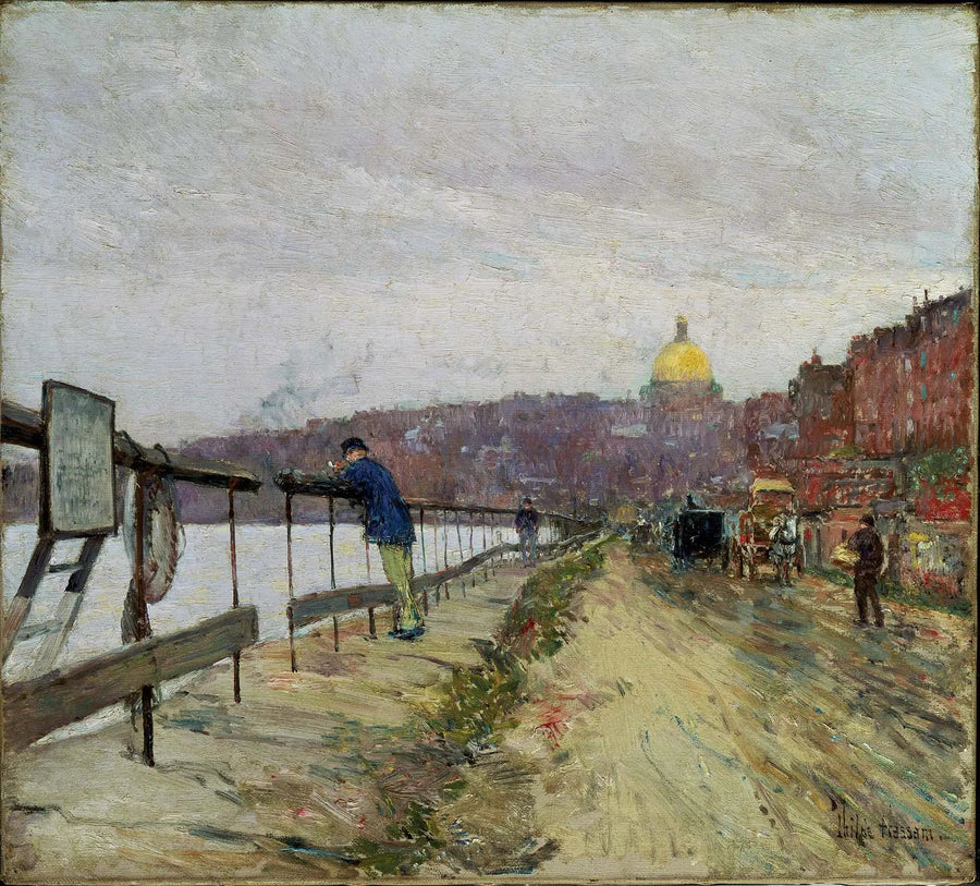 Charles River y Beacon Hill - Childe Hassam