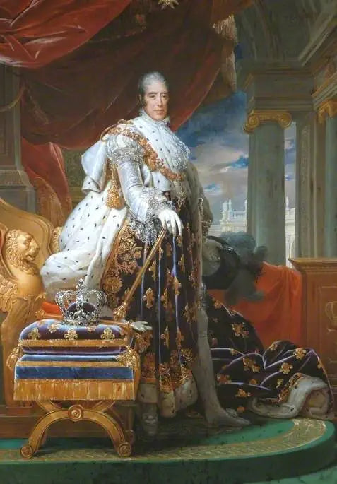 Charles X (1757-1836), en atuendo de coronación - François Gérard