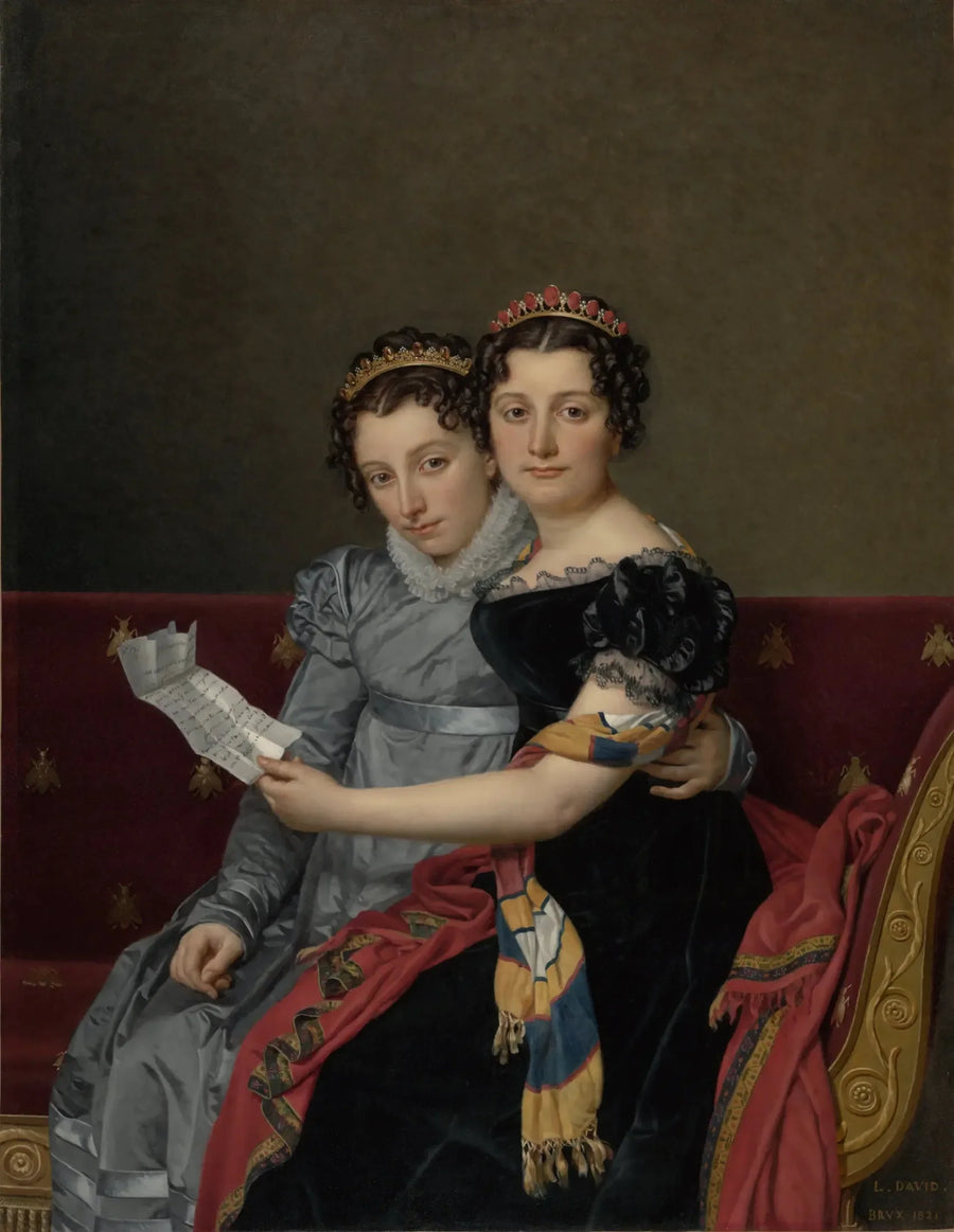 Charlotte y Zenaida Bonaparte - Jacques-Louis David