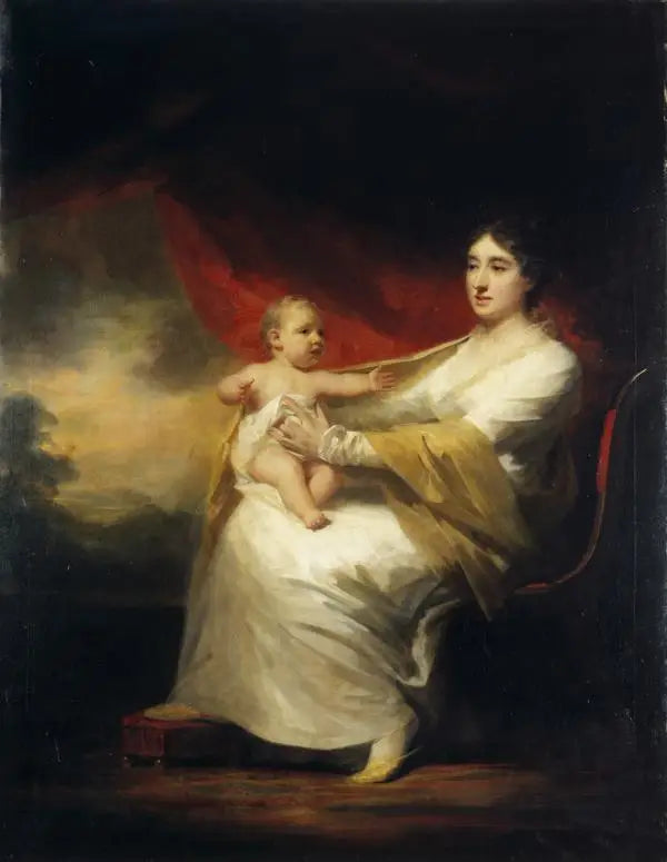Charlotte Hall, Lady Hume Campbell de Marchmont, y su hijo, Sir Hugh Hume Campbell, 7º barón de Marchmont (1812 - 1894) - Henry Raeburn