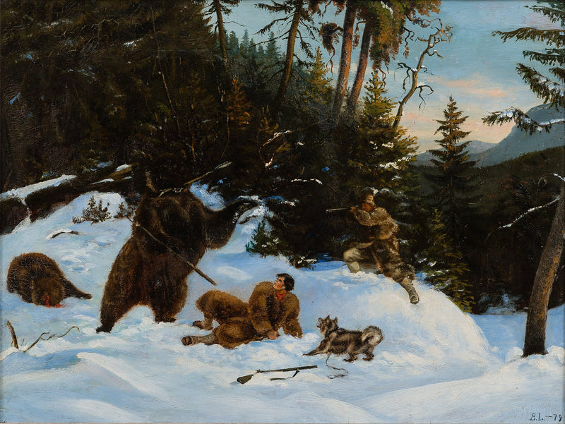 Caza de osos - Bruno Liljefors
