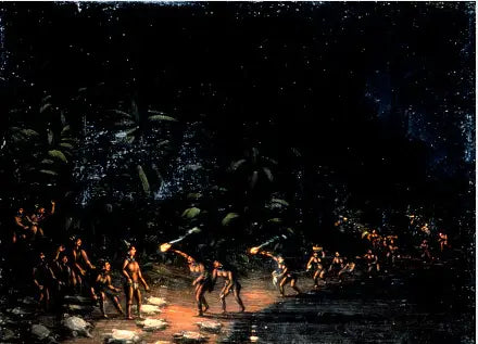 Caza de la tortuga - George Catlin