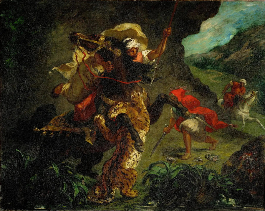 Caza del tigre - Eugène Delacroix