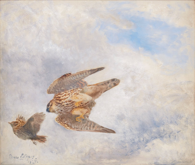 Caza de aves rapaces - Bruno Liljefors