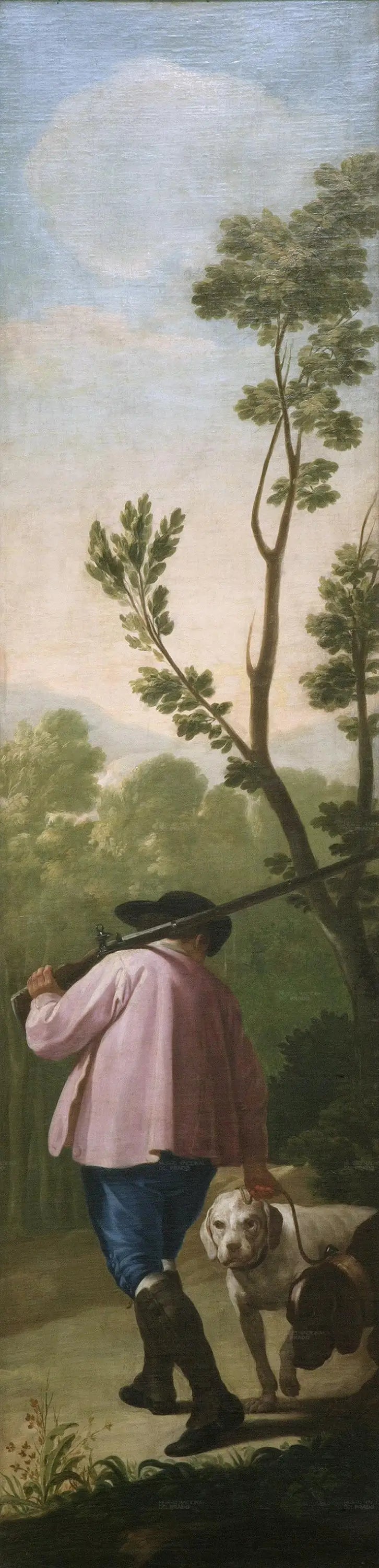 Cazador con sus perros - Francisco de Goya