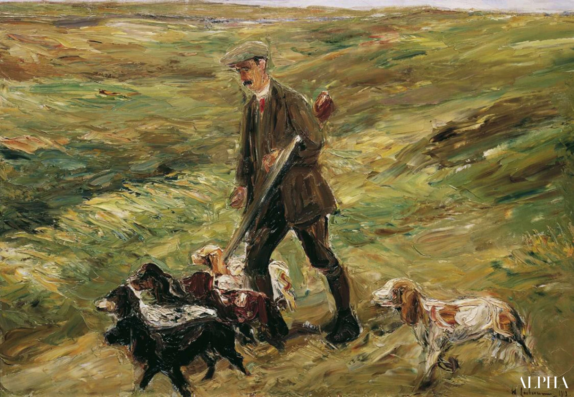 Chasseur dans les dunes - Max Liebermann - Reproductions de tableaux et peintures haut de gamme