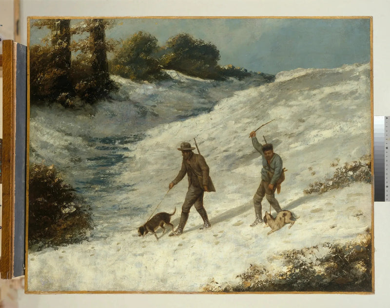 Cazadores en la nieve - Gustave Courbet