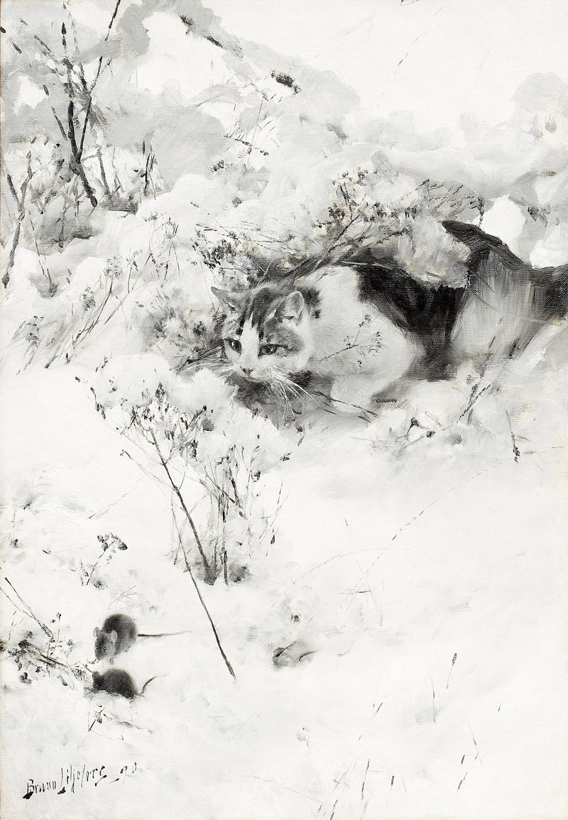 Gato al acecho - Bruno Liljefors