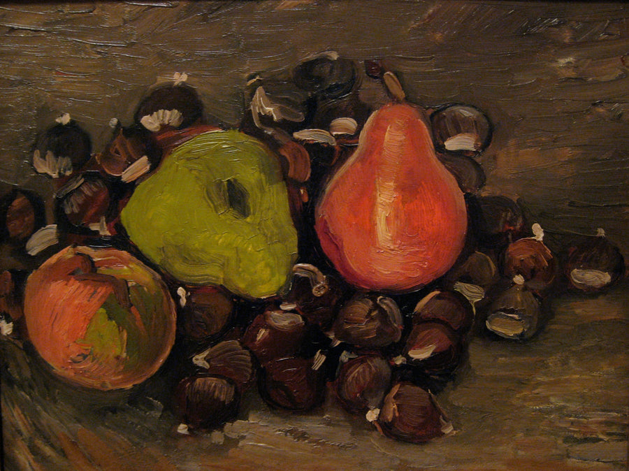 Naturaleza muerta con frutas y castañas - Vincent van Gogh