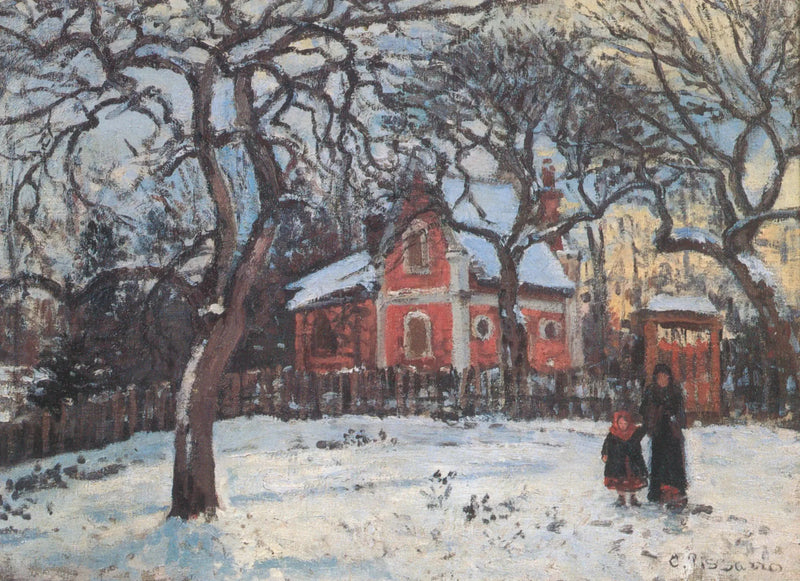 Castaños en Louveciennes - Camille Pissarro