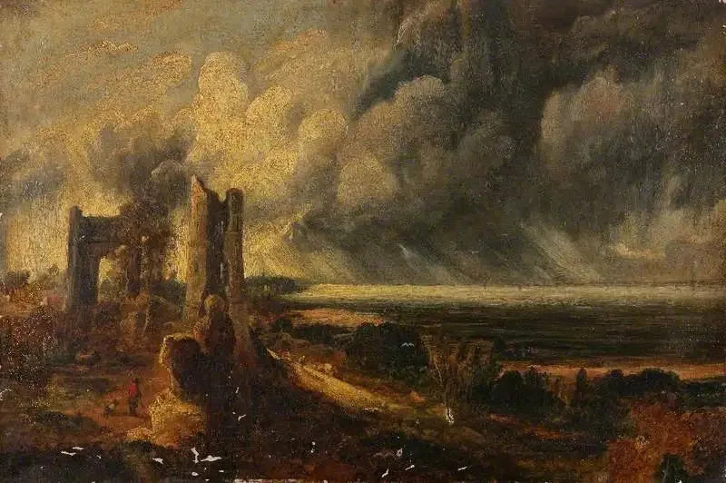 Castillo de Hadleigh, la desembocadura del Támesis – Mañana después de una noche tormentosa - John Constable