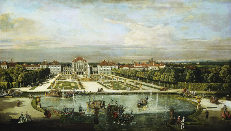 Castillo de Nymphenburg, Múnich - Canaletto