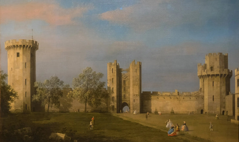 Castillo de Warwick, lado este - Canaletto