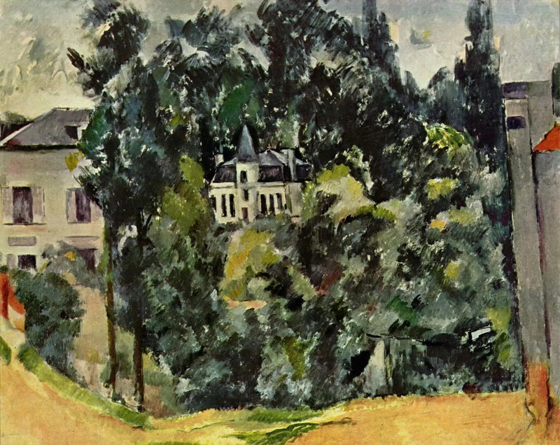 Château en los alrededores de París - Paul Cézanne