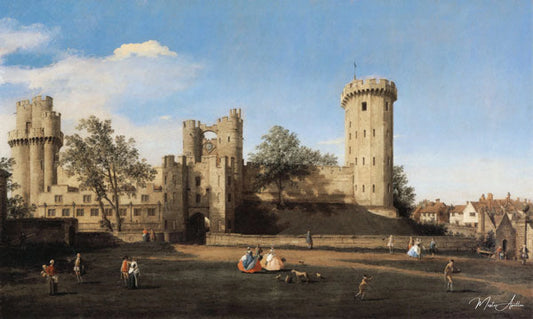 Château Warwick, façade Est - Giovanni Antonio Canal - Reproductions de tableaux et peintures haut de gamme