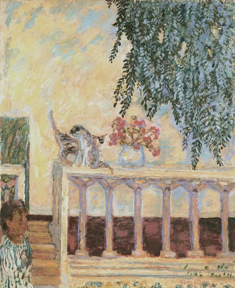 Gatos en la barandilla - Pierre Bonnard