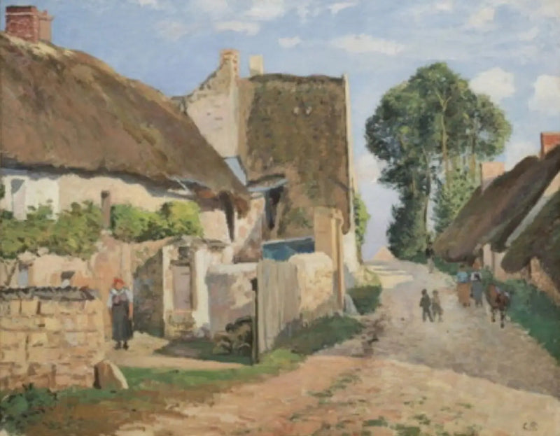 Cabañas en Auvers-sur-Oise - Camille Pissarro